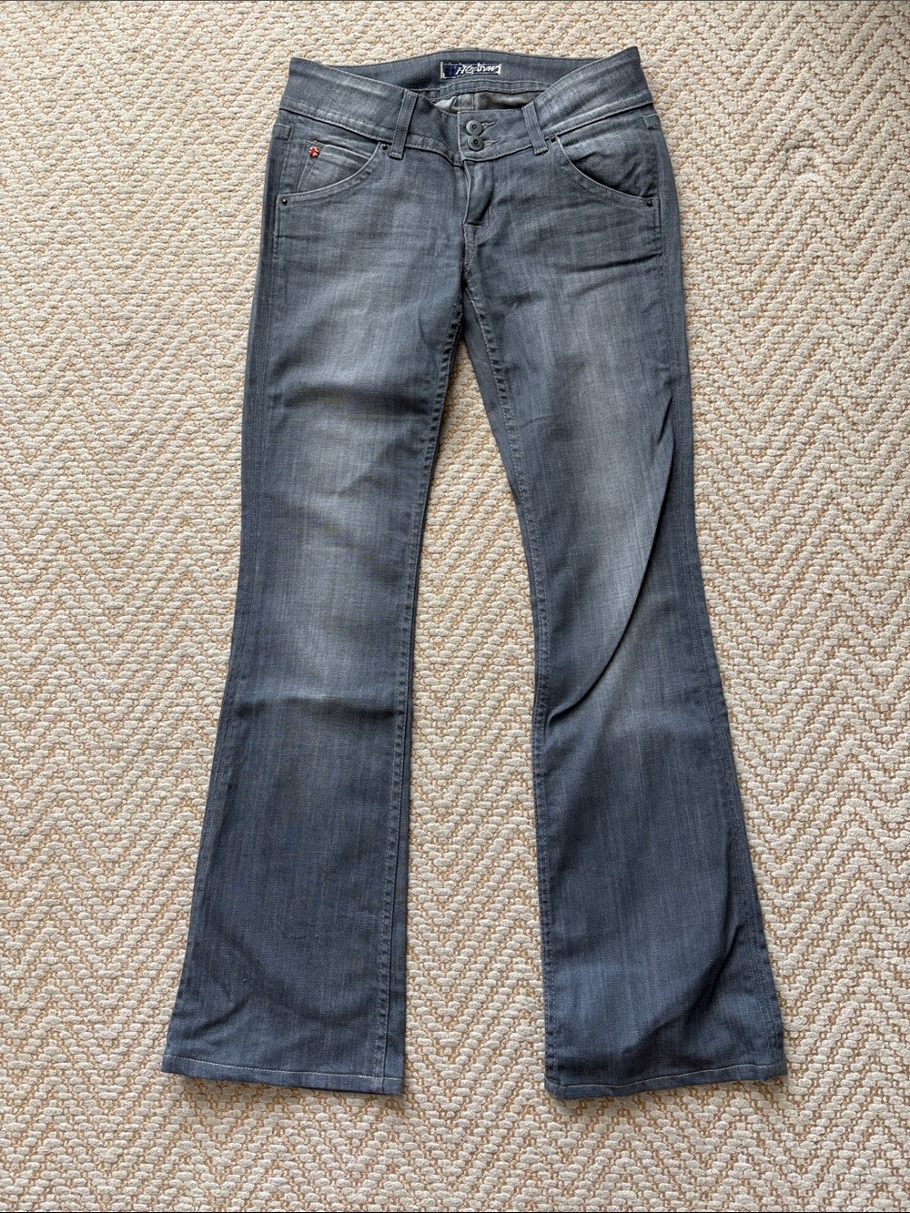 Hudson Dark Gray Flared Women’s Jeans, size 26 - Picture 2 of 7